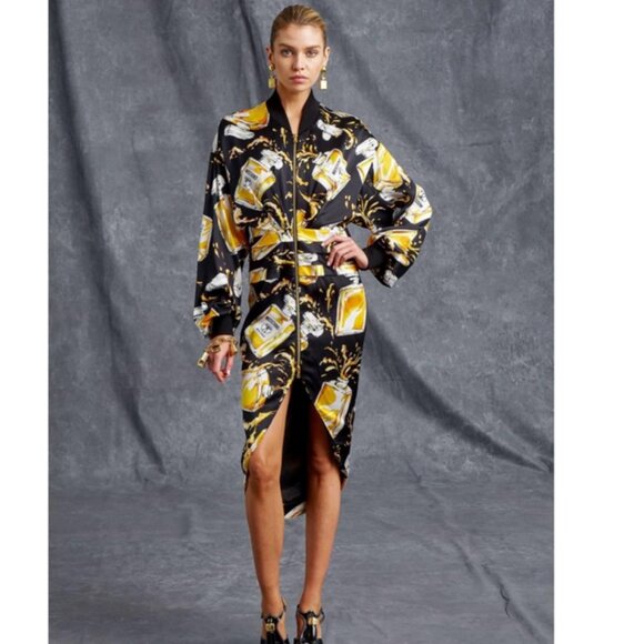 Dresses & Skirts - Moschino Couture Dress Spilled Perfume Bottle Print Dress mid NEW, 8 Women